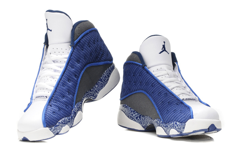 Air Jordan 13 Women Shoes Blue/White Online